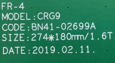 MAIN PARA MONITOR QHD QLED CURVO SAMSUNG / NUMERO DE PARTE BN94-13411D / BN41-02699A / T058C-537A / BN4102699A / BN9413411D / PANEL CY-PR490LLHV1H / MODELO LC49RG90 / LC49RG90SSNXZA CA03 - Imagen 4